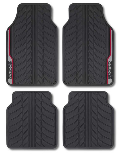 Tapis pvc bande rouge - pvc,