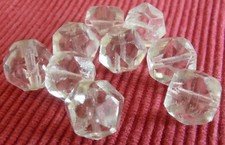 5 faceted crystal ball tassel 12×13 mm - antique chandelier - ref A823