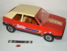 Ancienne voiture cabriolet VW Golf Poupée BARBIE MATTEL Vintage 1981 Italy 8298