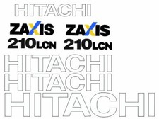 Hitachi Zaxis 210 LCN-5 Sticky Decal