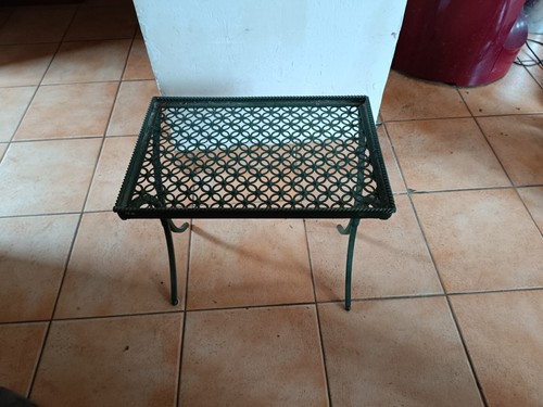 Bout canape tablette fer - canape,