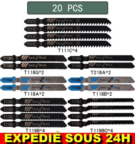 Lames scie sauteuse - 20,
