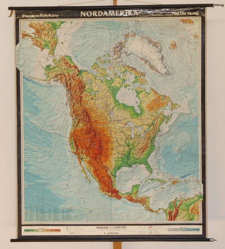 Amérique nord carte - nord, murale