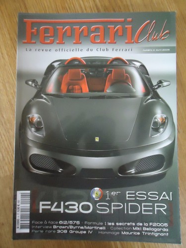 Ferrari club avril - avril, 2005