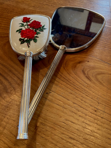 Miroir main brosse à - +,