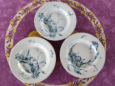 3 Assiettes Creuses Faience