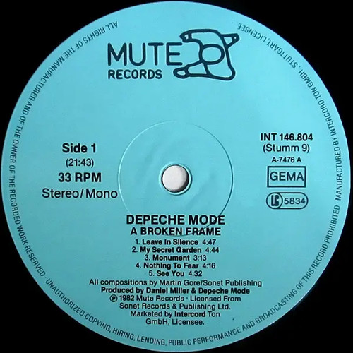 Depeche mode broken frame - mode,