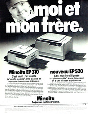 1981 Advertising 0424 Minolta Advertising Advertising Copiers Me & My Brother