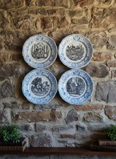 Lot de 4 Assiettes Parlantes