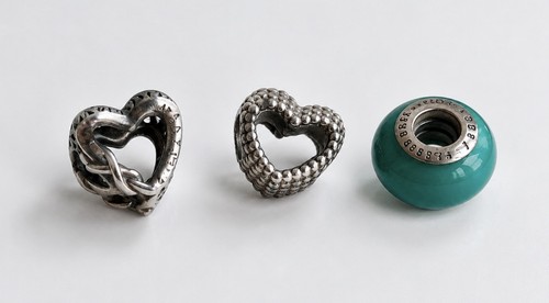 Lot charms pandora argent - lot,