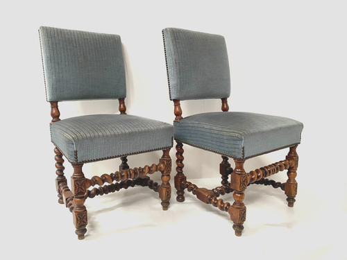 Paire chaises renaissance - de,