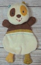 Lilliputiens Clara Teddy Panda Bear Baby Lovey Cuddle Puppet Security Blanket