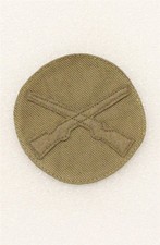 Army Chevron 2128: Private First Class, Infantry - khaki, 1904-1920
