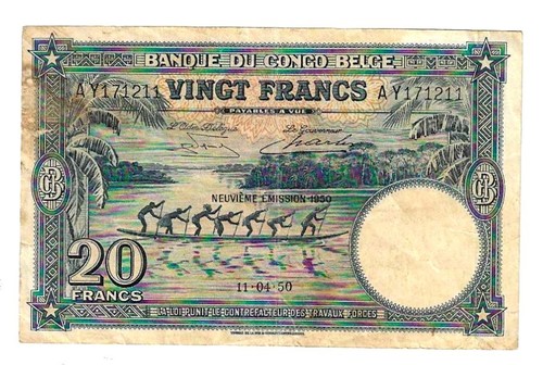 Billet congo belge - billet,