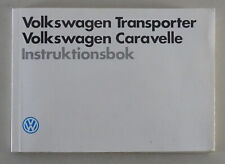Bruksanvisning / Manual VW Bus / Transporter / Caravelle T3 Från 02/1989
