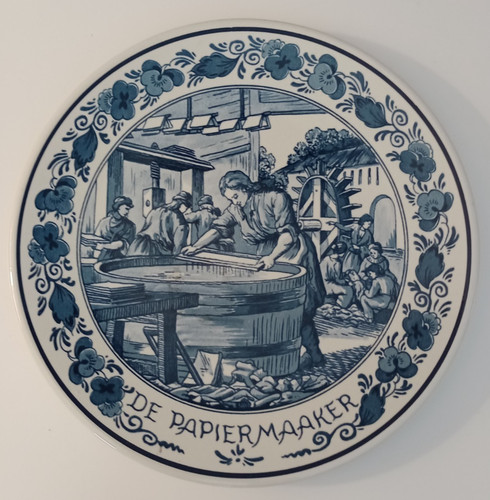 Blue delft plate royal - blue,