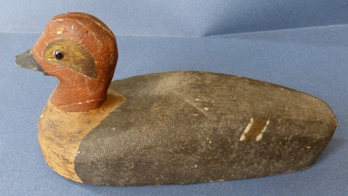 Canard bois peint appeau - peint,