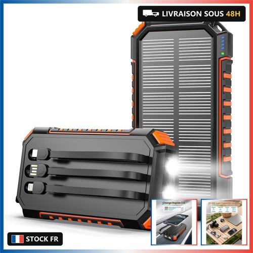 Batterie externe solaire - batterie,