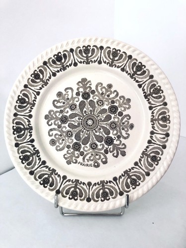 Assiette plate motif fleuries - motif,