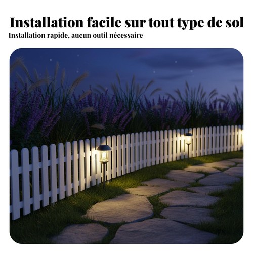 Barrière jardin pvc - barrière, en