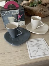 SET DE 2 TASSES À CAFÉ EXPRESSO ROYAL BOCH COLLECTION EXPO 58