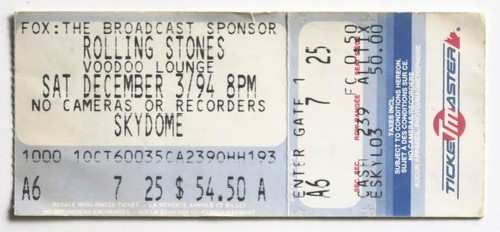 Billet concert ticket stub - , the