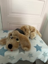 Vintage Pitou Style Plush Dog