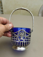 Nice German Silver Sugar Basket Tabletop Sugar Bowl Punch 800.