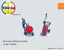 Set 02 - Extincteur de piste (Poudre) Armée Française  - 1/48