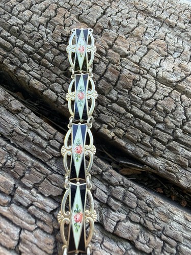 Bracelet émail argent