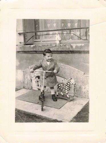 Old photograph 1949 child and - old,
