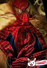 Original Toby Spiderman Costume High Quality Polyester Stereo Coating Line Suit