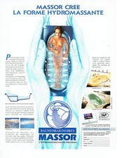 Publicité Advertising 088  1991   balnéo baignoire Massor