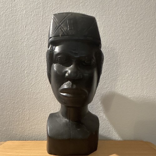 Buste homme sculpté bois - buste, en