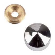Cache vis chromé - Ø 12 mm -