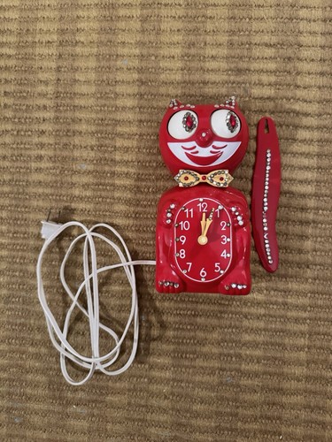 Kit cat klock full size - full-size, red