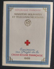 CARNET 8 TIMBRES CROIX ROUGE 1959 N° 2008 NEUF**