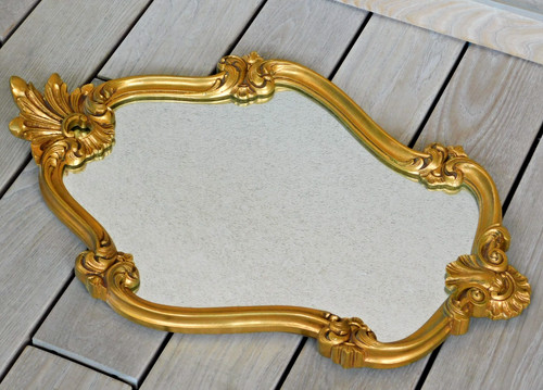 Vintage miroir 39cm mural - 61,