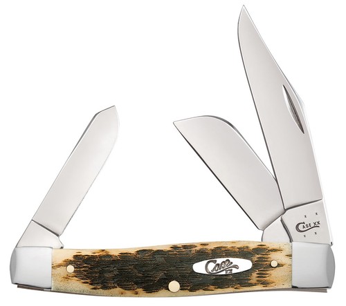 Case amber jigged bone 6375 - amber,