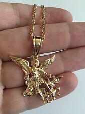 18K GOLD FILLED SAINT MICHAEL NECKLACE 20" / CADENA DE SAN MIGUEL PROTECCIÓN 20”