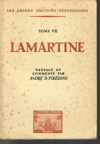 Lamartine les grand orateurs - lamartine,