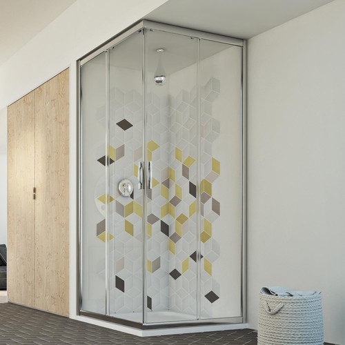 Cabine douche paroi - de,