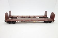 HO LIMA Lot of 2 Long Flat Wagon Backed Bogies
