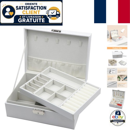 Coffre bijoux blanc 2 - à,