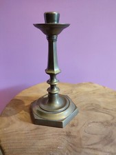 Bougeoir ancien en laiton - Pied en Forme Hexagonale - PETIT PRIX ! A SAISIR !🏆