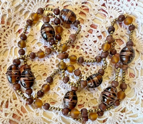 Collier ancien perles - , verre