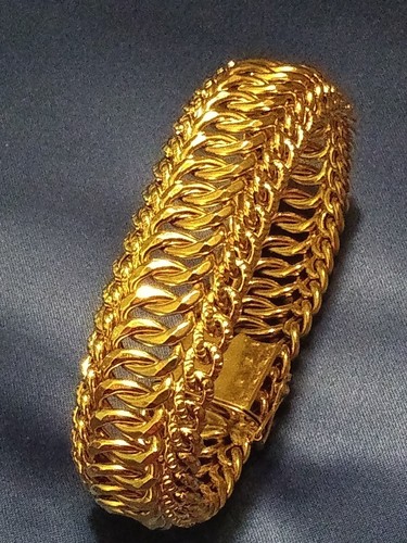 Bracelet gourmette 18 - gourmette, or