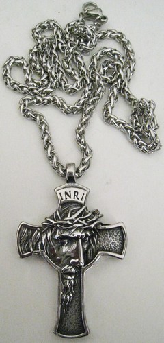 Pendentif acier inox croix - inox,