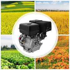 OHV Horizontal Shaft Gas Engine Recoil Start 4-Stroke Gasoline Motor 420cc 15HP