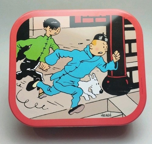 Boite metal tintin lotus - boite,